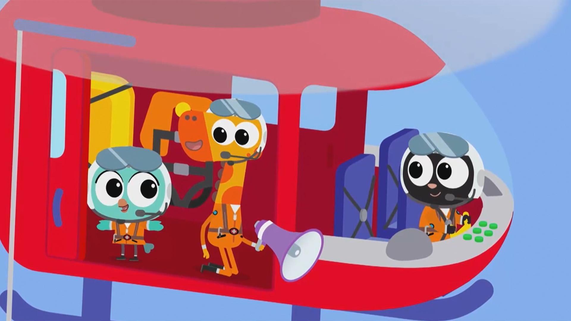 Milo, Lofty and Lark stay calm in the face of danger and work as a team to answer distress calls.