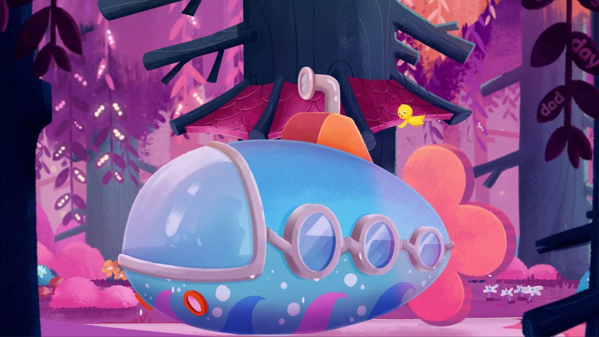 Rocket, Little Yellow Bird need to take the bus back, but they need to fix the sign