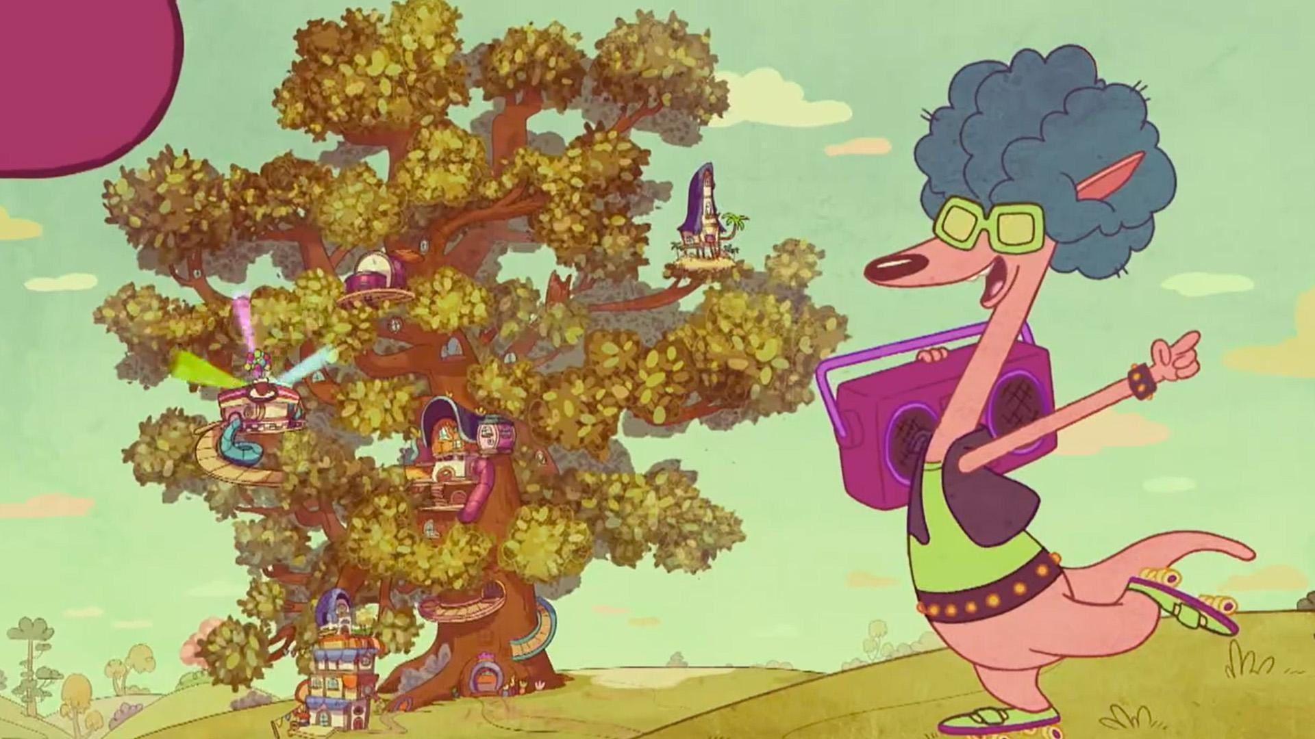 The Wombats learn the history of their beloved Tree. / Mr. E judges a sculpture contest.