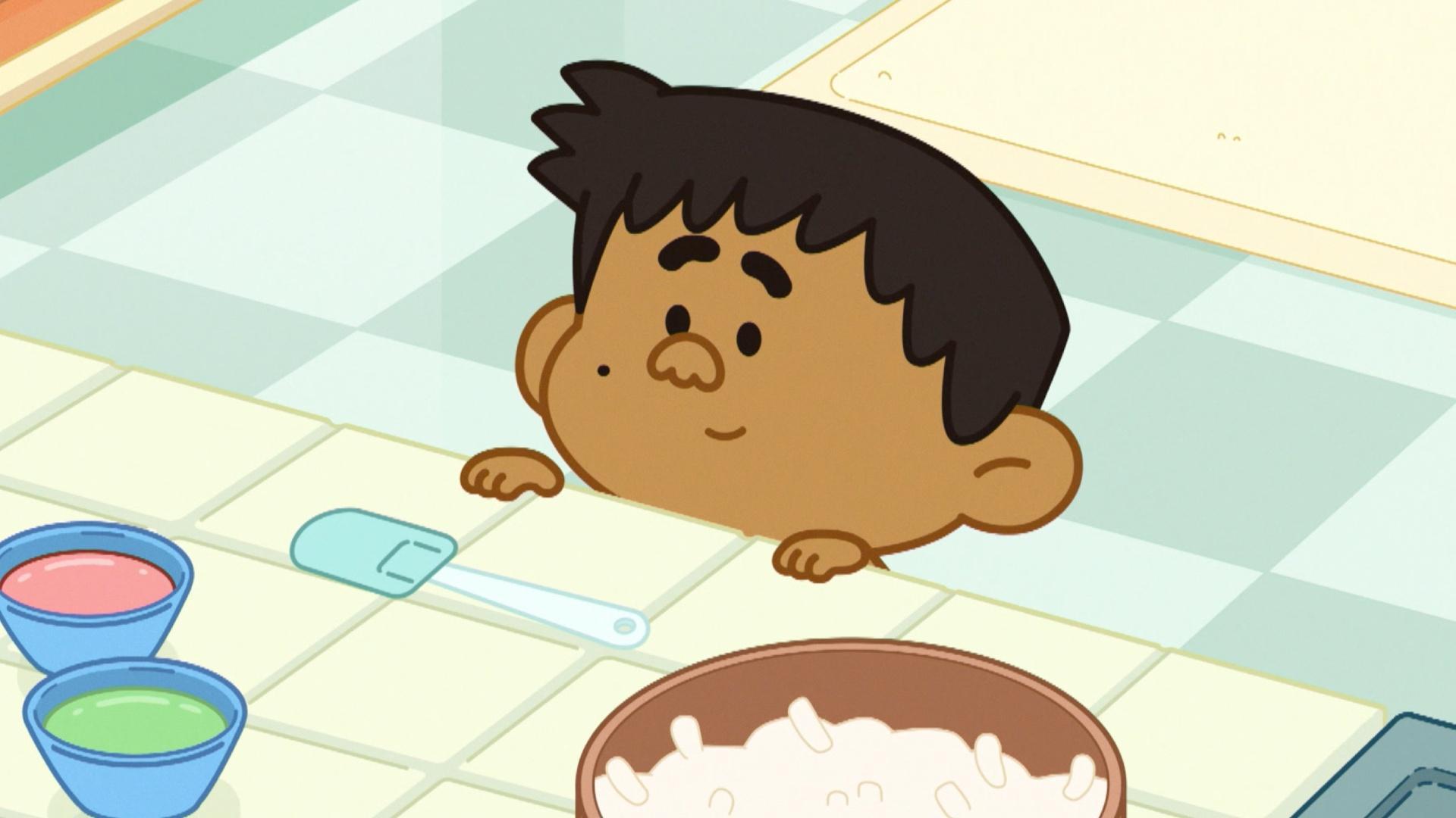 Being small, Ben struggles to help Lola make pichi-pichi. Jelly and Pogo help him step up.