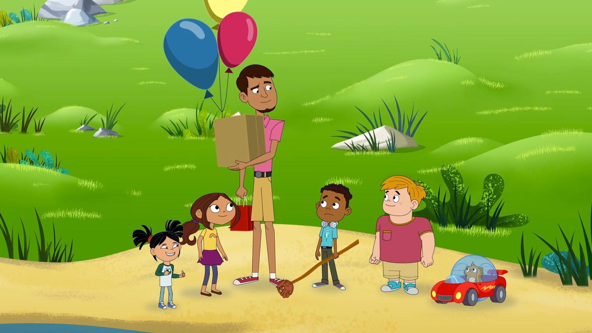 The heroes help Mr. Sparks find his mother's gift.