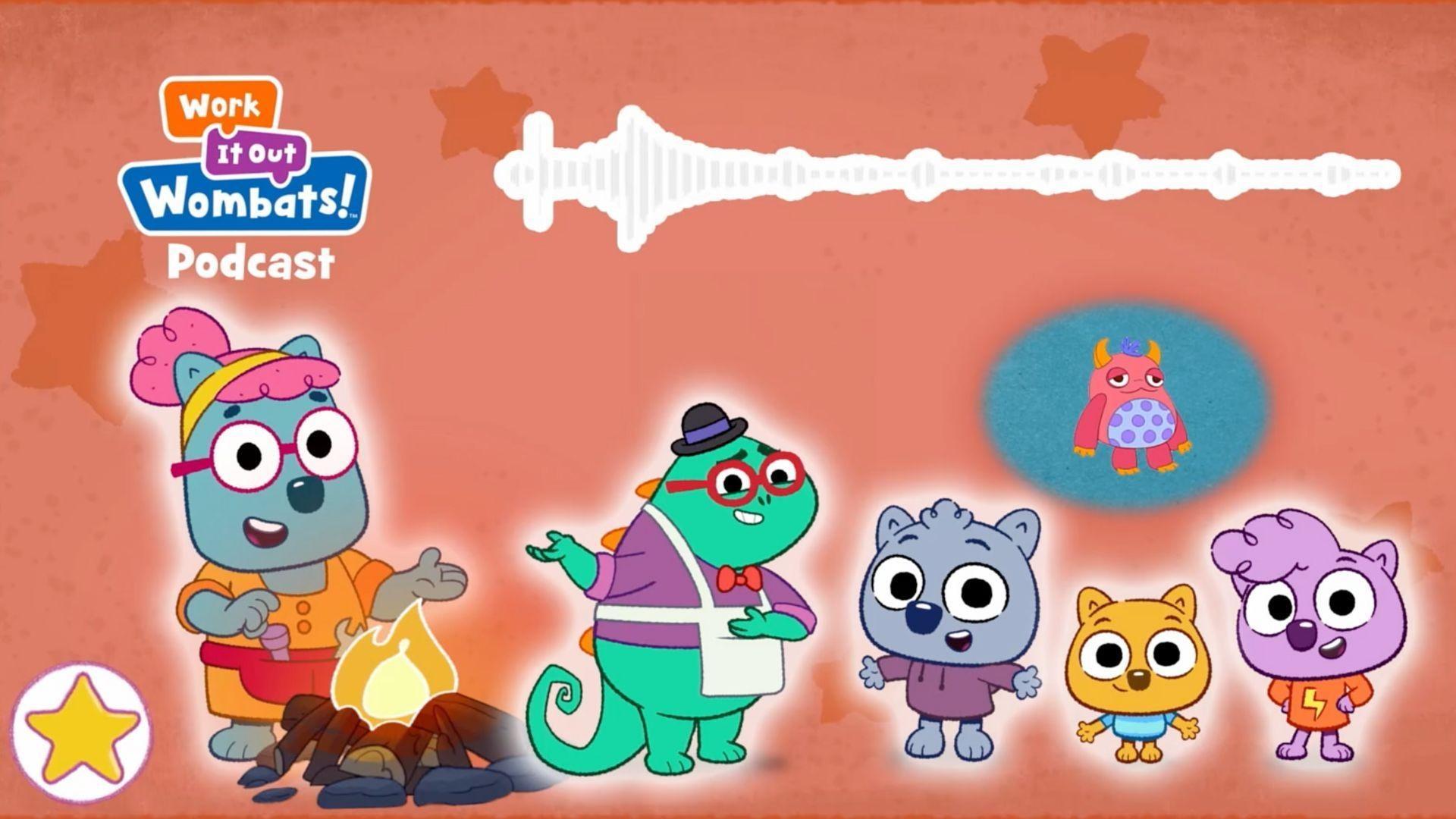 Zeke can’t tell his spooky story unless YOU, Wombuddies, supply the sound effects!