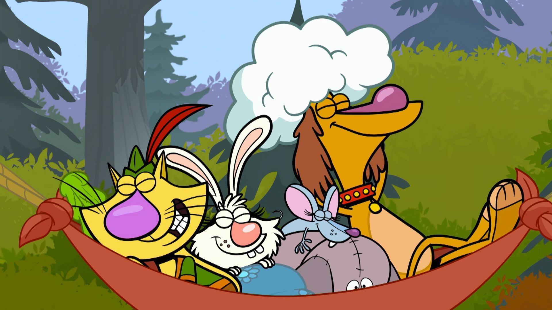 The gang learns about dams./A bird drops a little oyster named Elroy on Nature Cat's head.