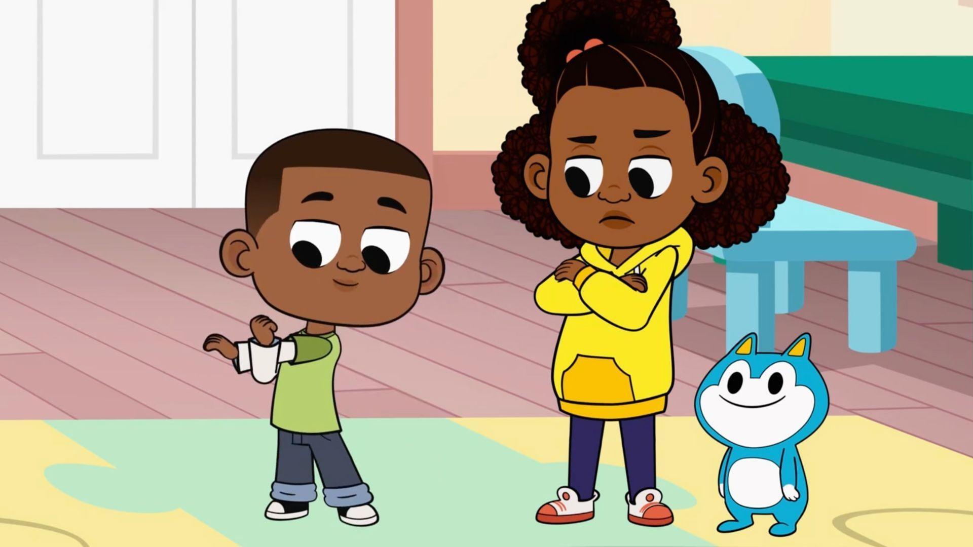 Luke teaches Lyla the Carrot Cake dance, but she gets frustrated when she can't do it.