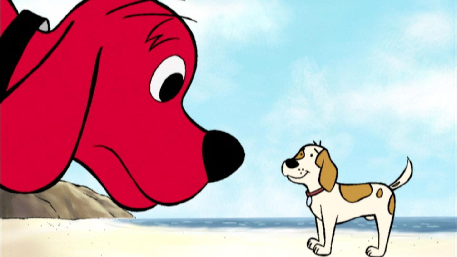 Clifford's new pal only has 3 legs, which means he must need lots of help. Right?