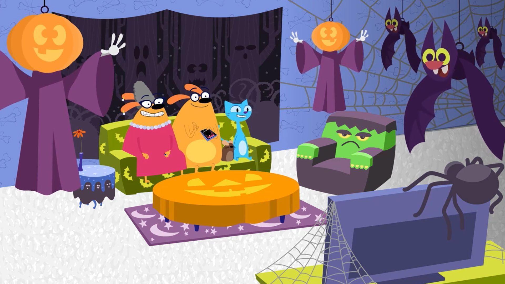 Ruff and Lupine discover daily life (gulp!) before the internet.