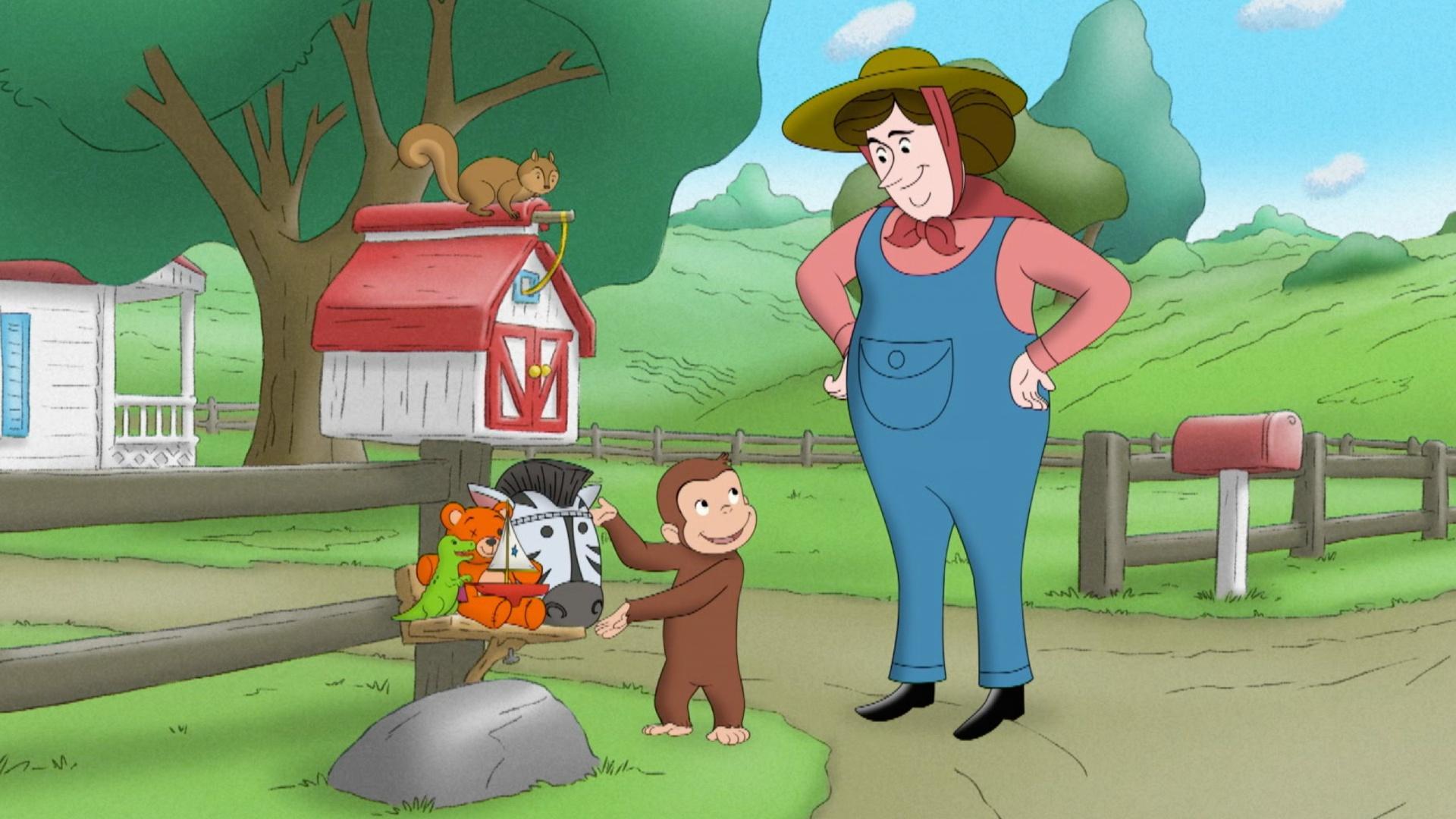 George makes a little library. / Compass flies south for the winter.