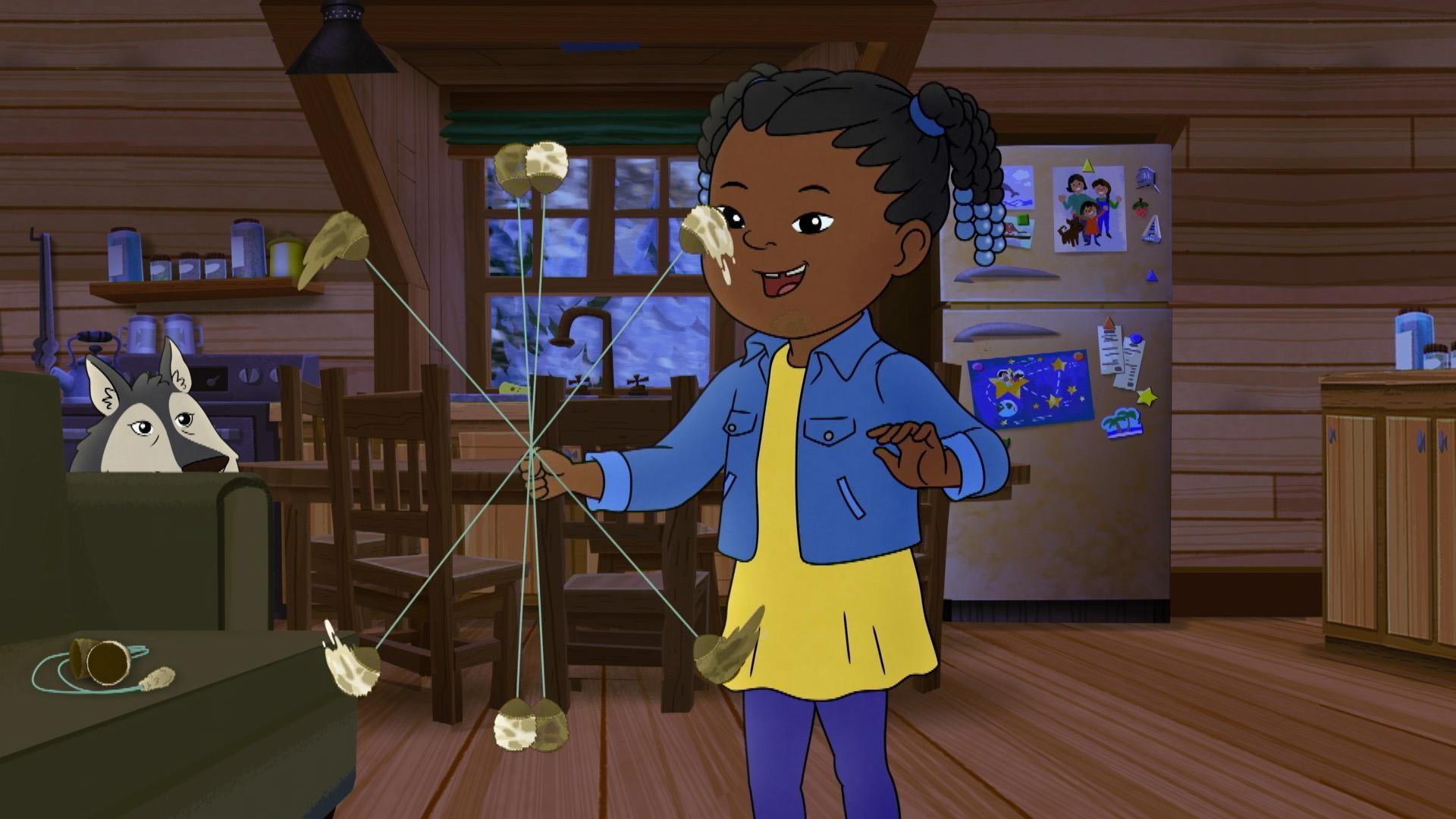 Molly and Tooey investigate beluga whales./Molly and Trini learnabout the yuukyuuk.