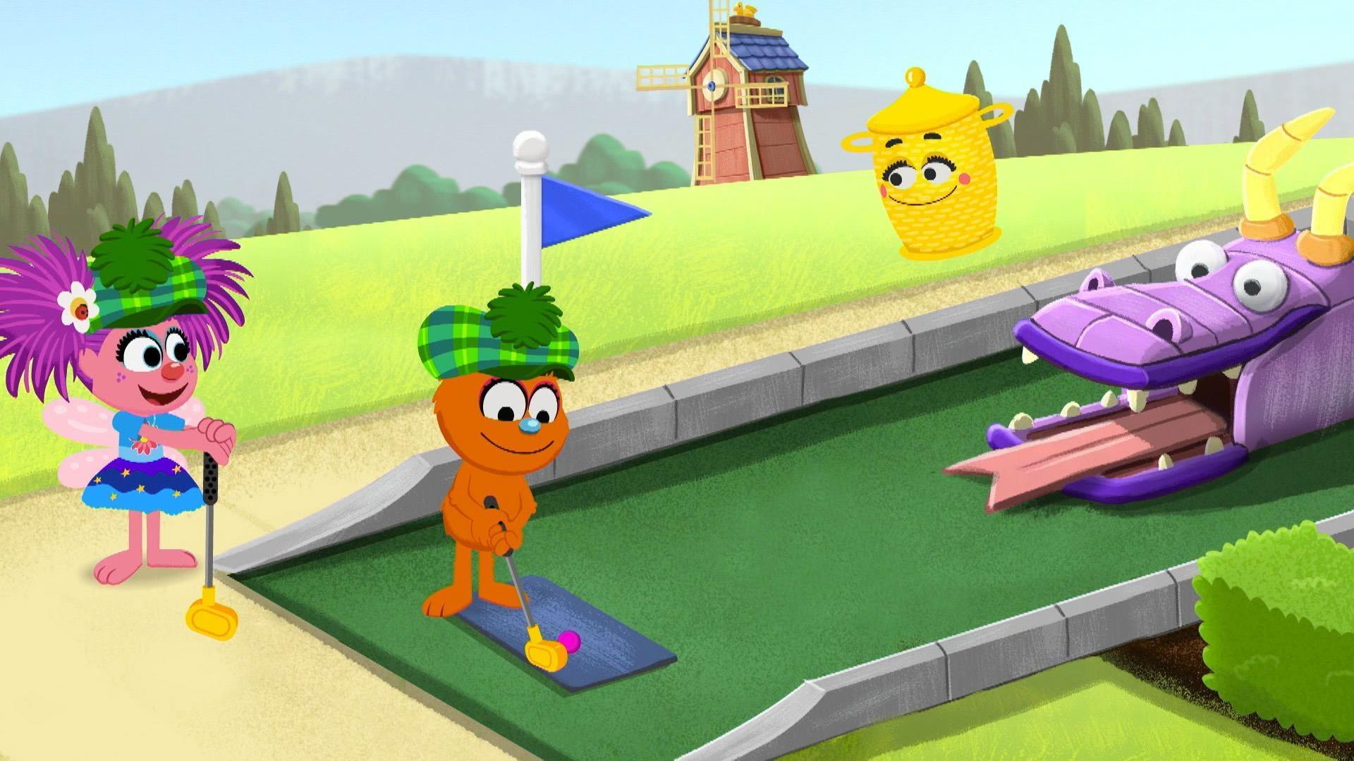 Abby and Rudy have a mini golf adventure.