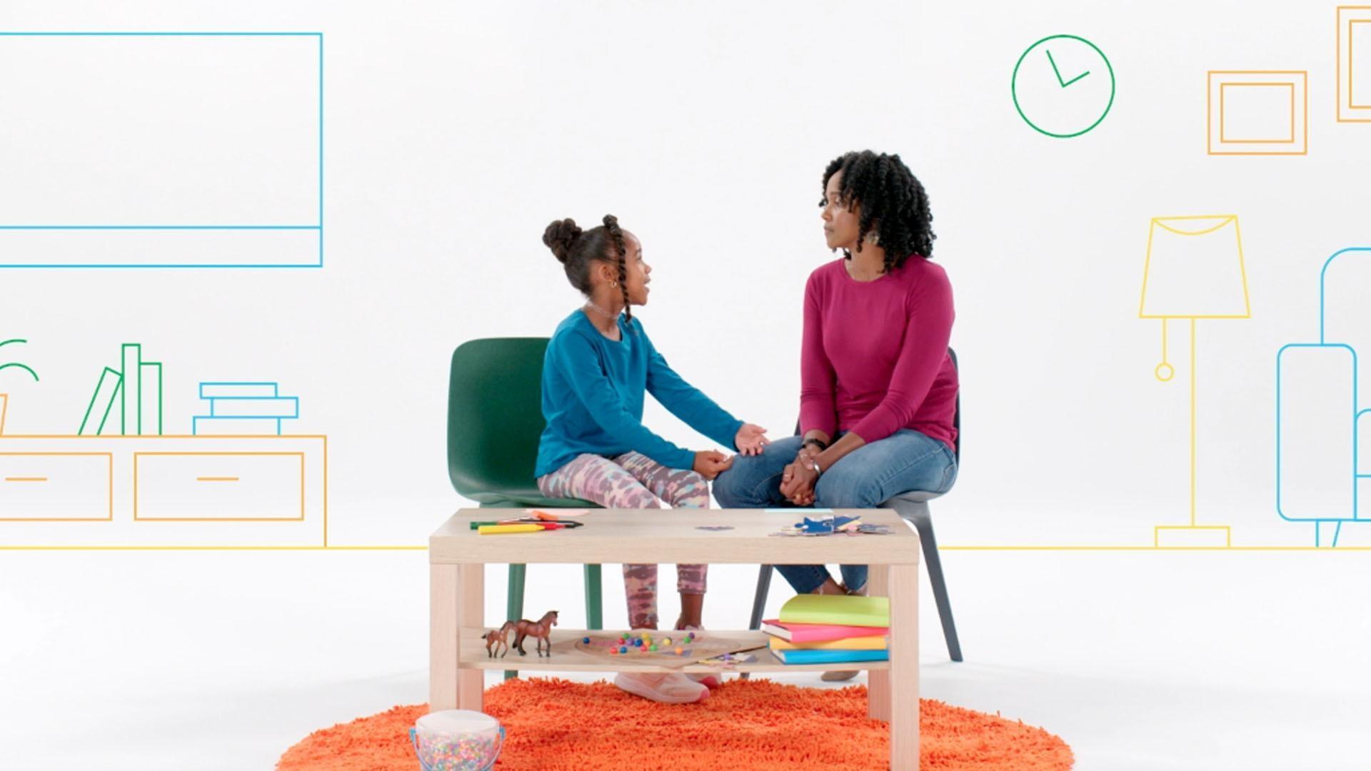 Parent and child talk about changes their family experienced because of a divorce.