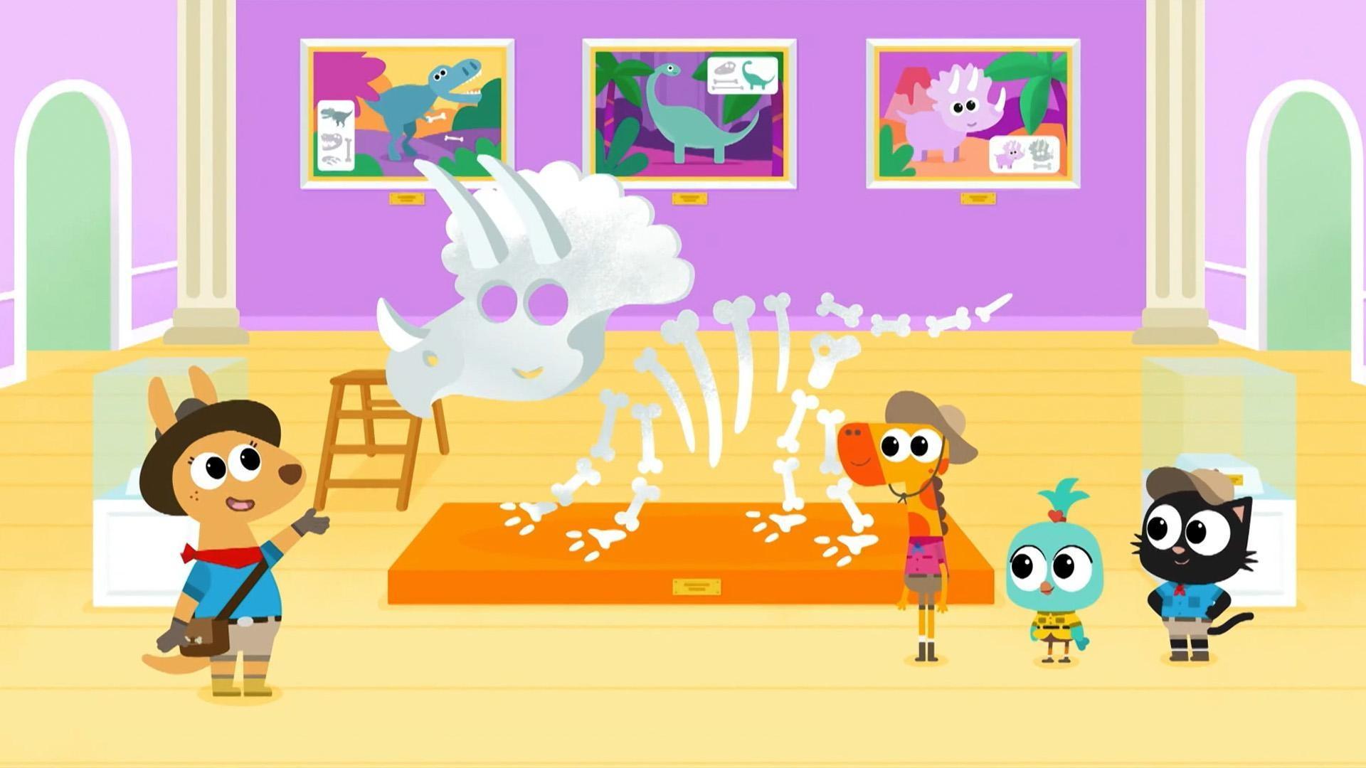 When our plucky trio join Heidi to dig up buried dinosaur bones.