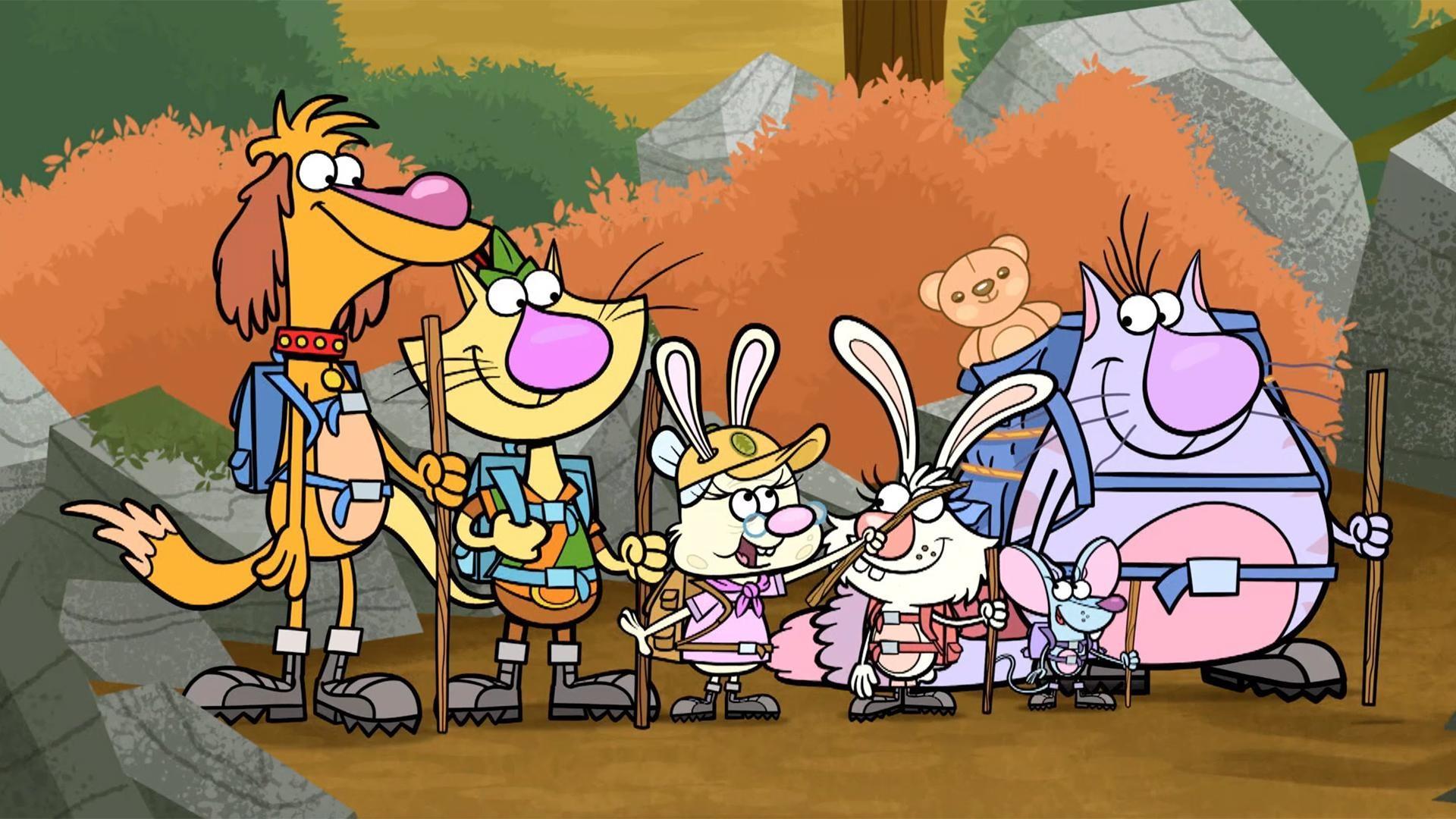 Along their hike to the Mighty Mountain Peak, the gang stops at Brown Bear Falls.