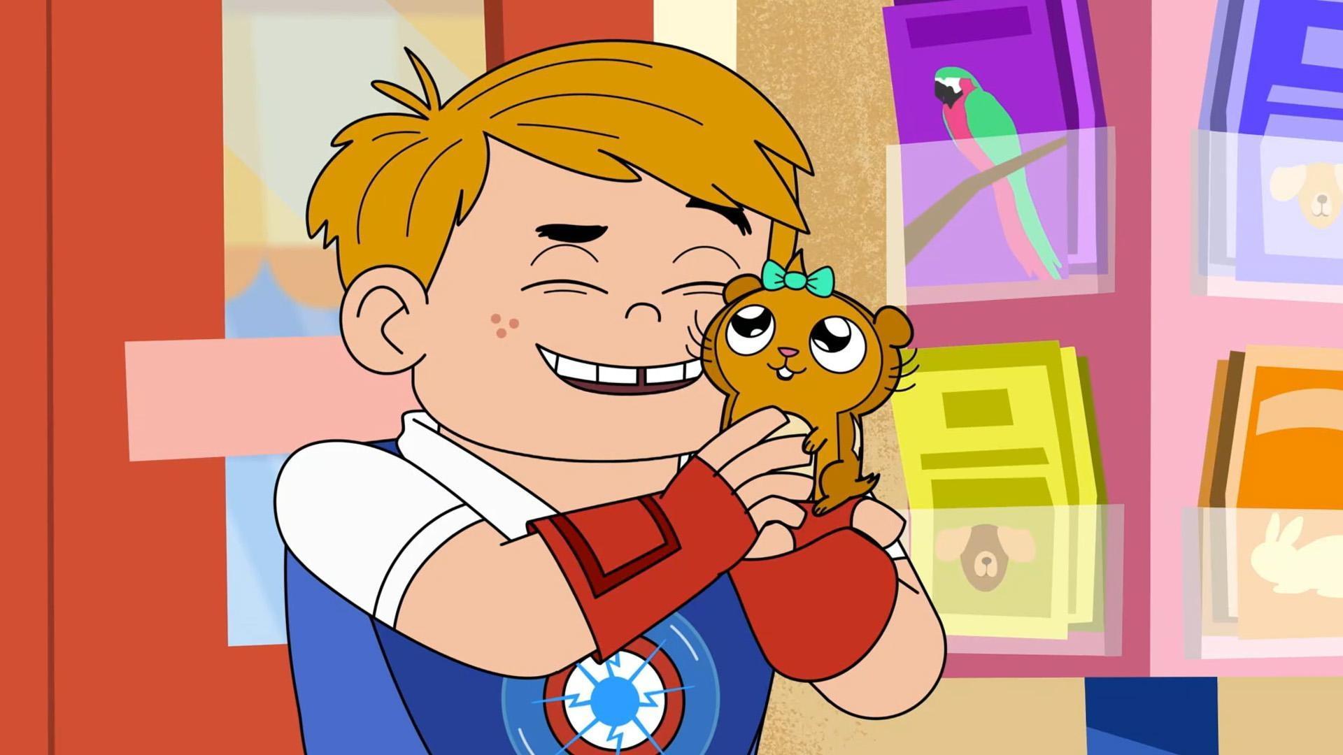 The Heroes catch Fur Blur and bring her safely home