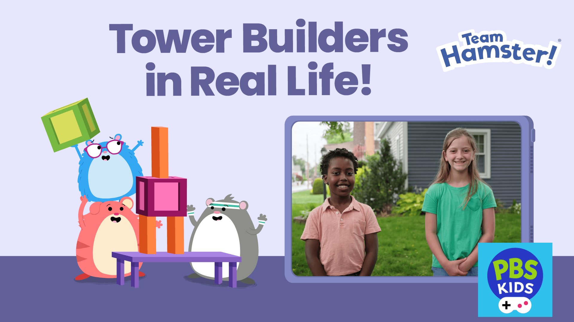 Watch Isla and Firo play the Team Hamster! Tower Builders game…in real life!