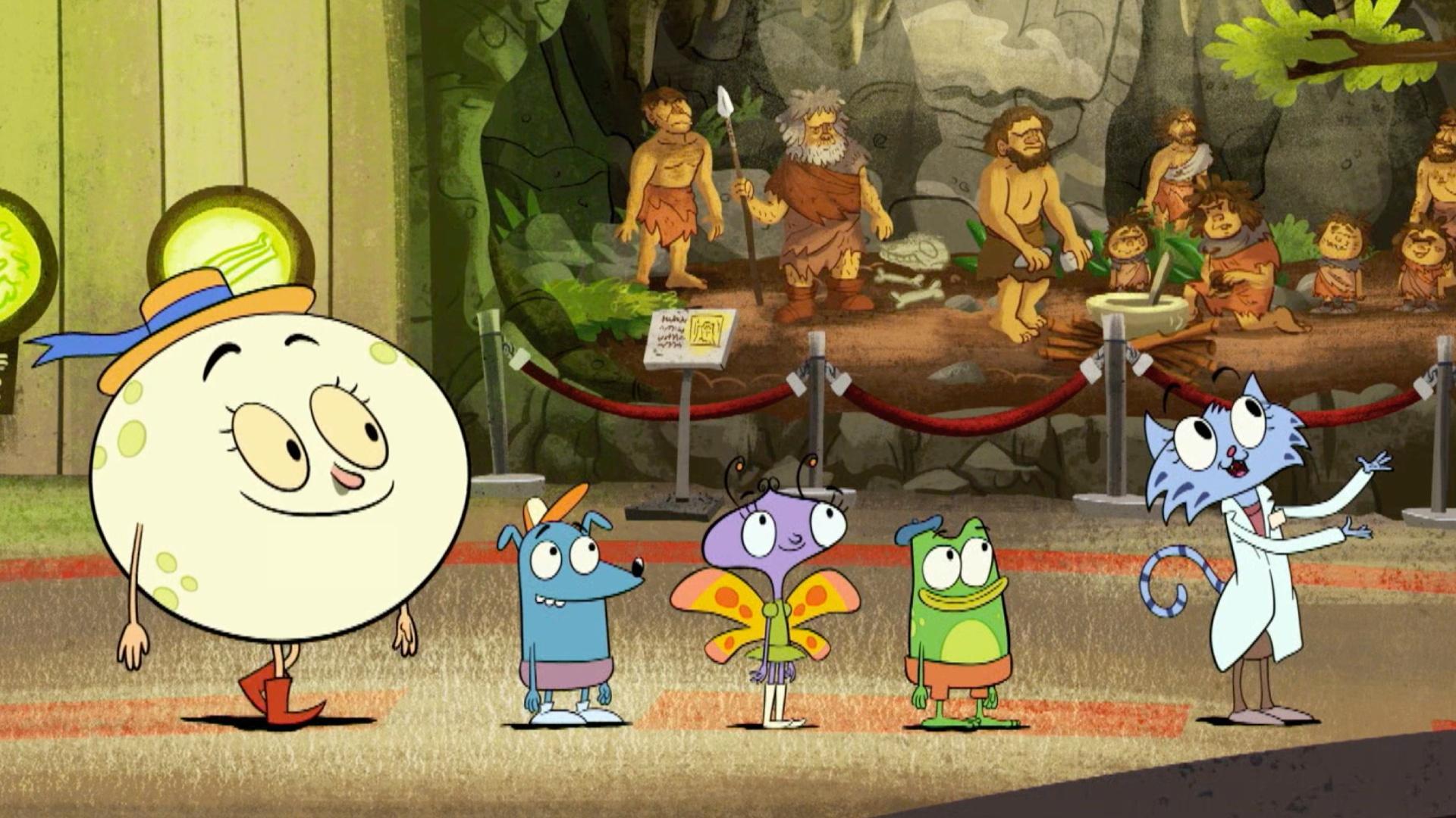 In Croatia, Andy thinks his dad is a caveman. / Carmen spends time with her grandpa.