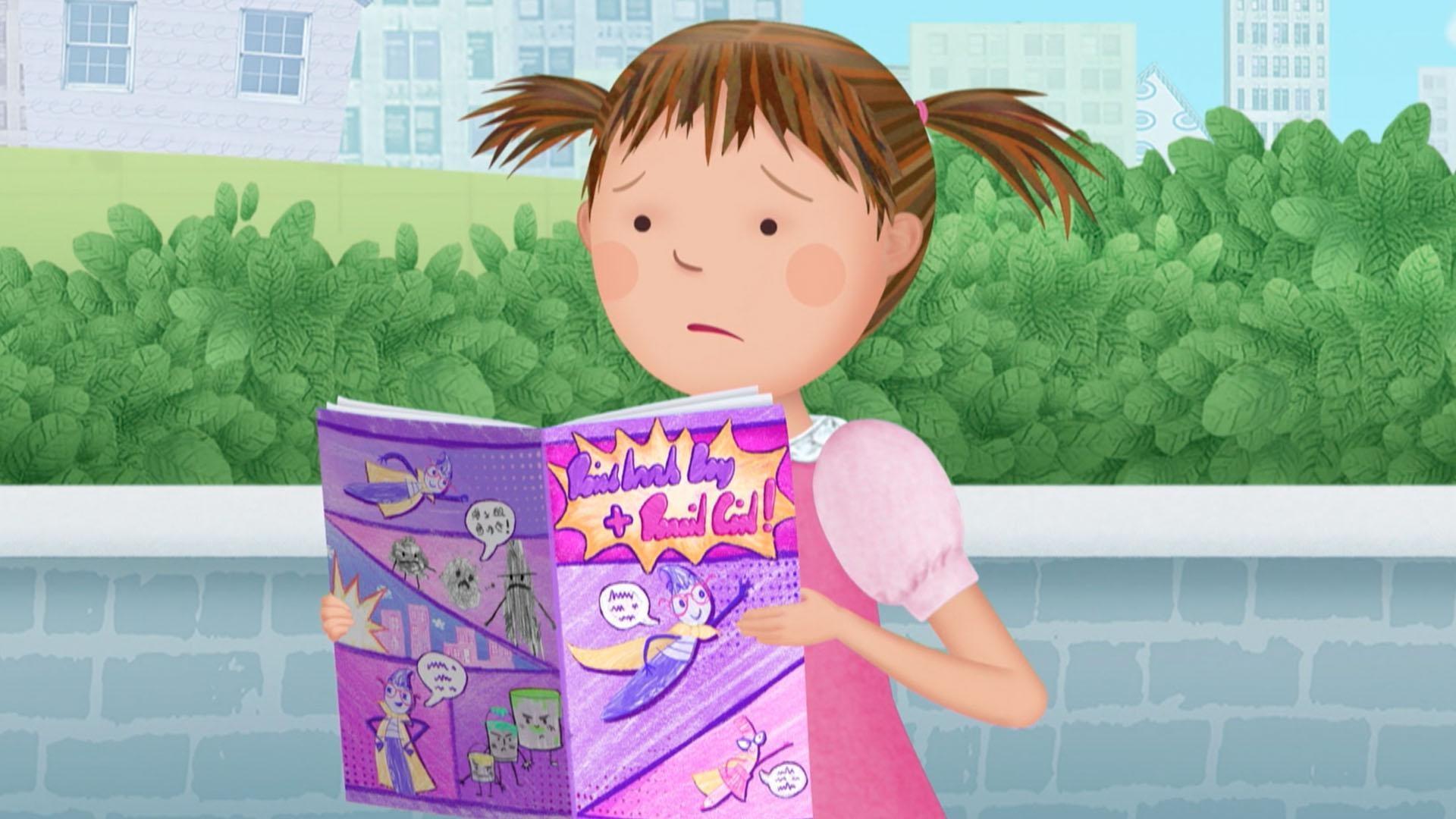 Pinkalicious and Rafael decide to create a comic book./The group's favorite tree has died.