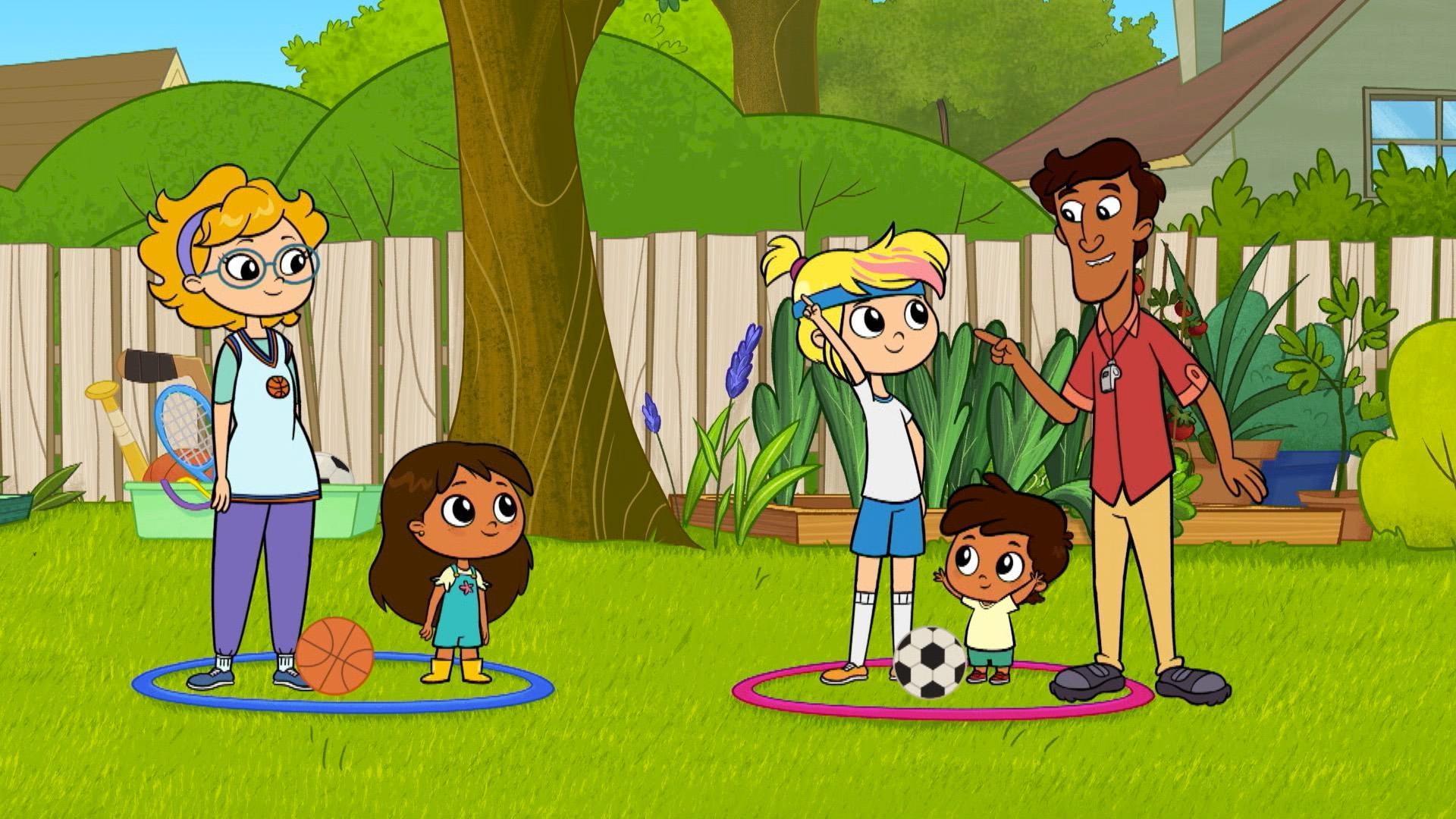 The family can’t agree on what sport to play. / Rosie & Papá enter the Cake-Off.