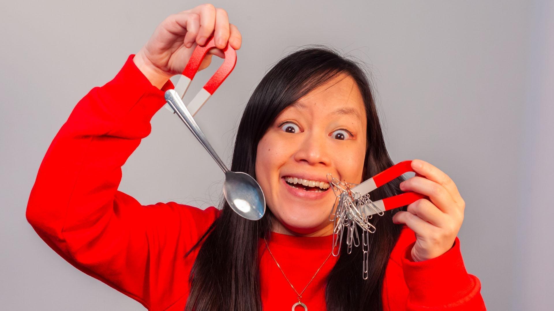 Join Katie and her guest, Shelan, as they play with magnets!