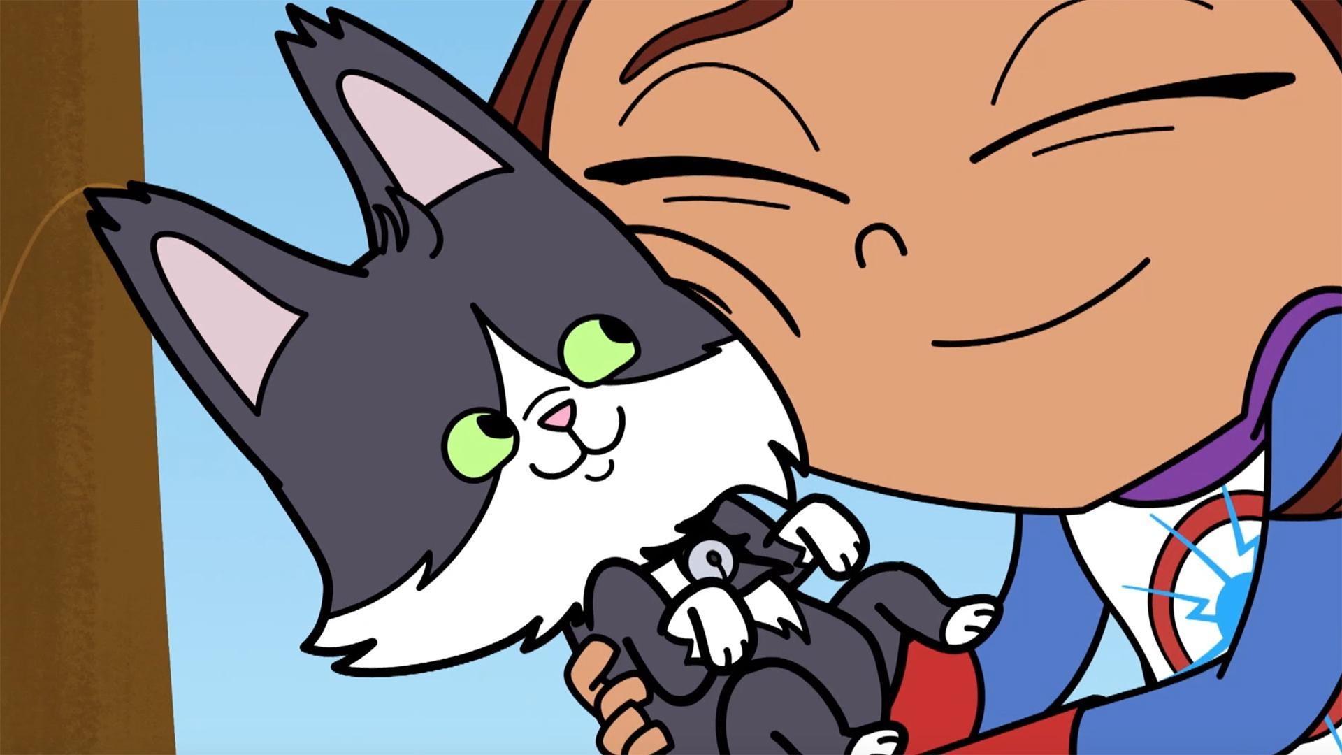 A little girl’s kitten is on the loose./Sparks’ Crew meets Stevie Heat.