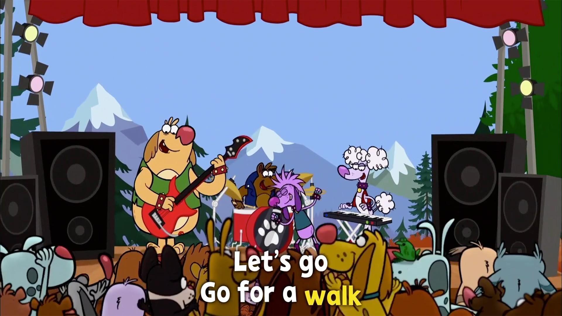 Sing along with Nature Cat and the Dog Gone band in this song, "Go for a Walk"!