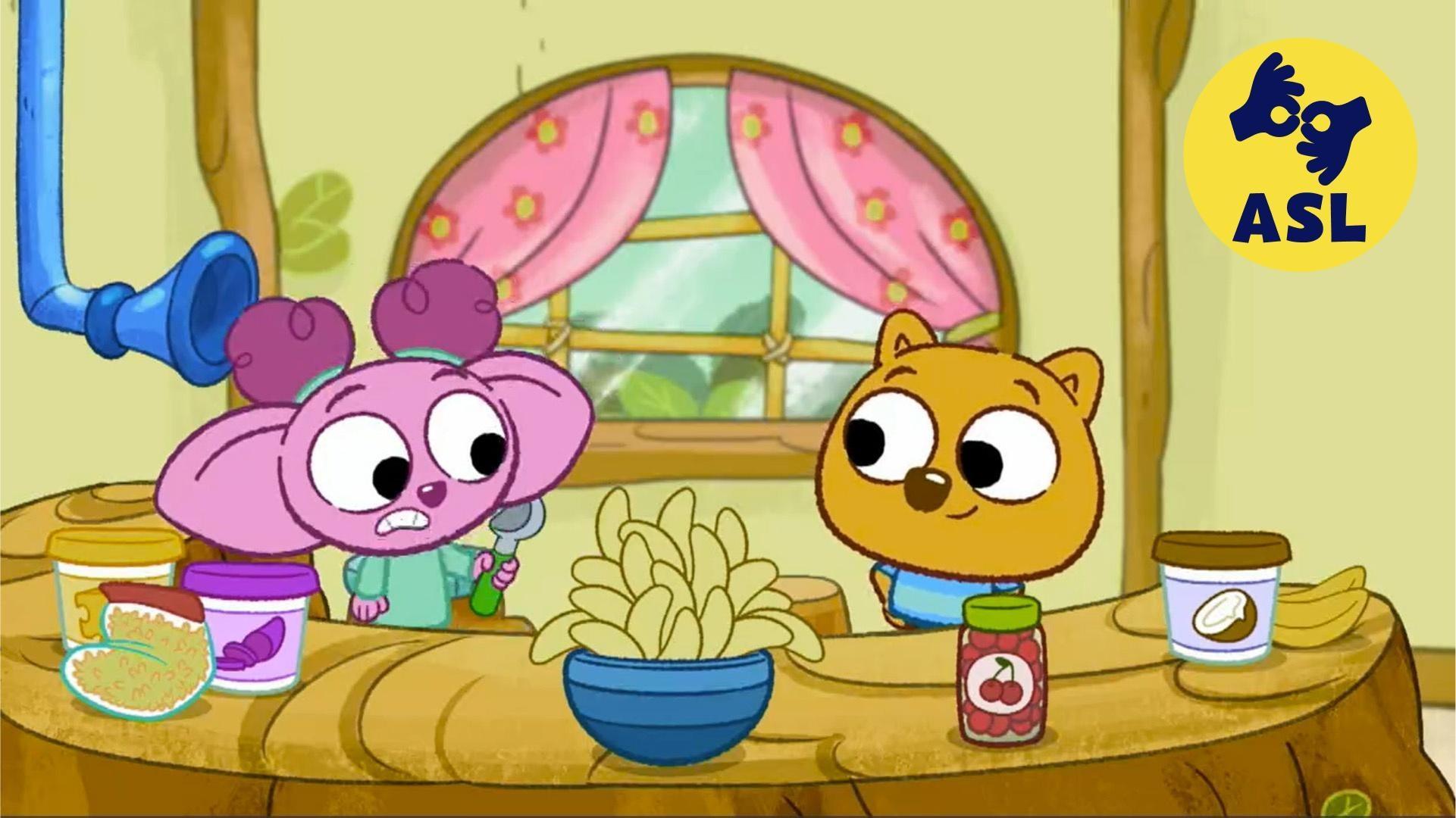 The Wombats go on a treasure hunt. / Can Kaya learn to tell, not show, her cooking class?