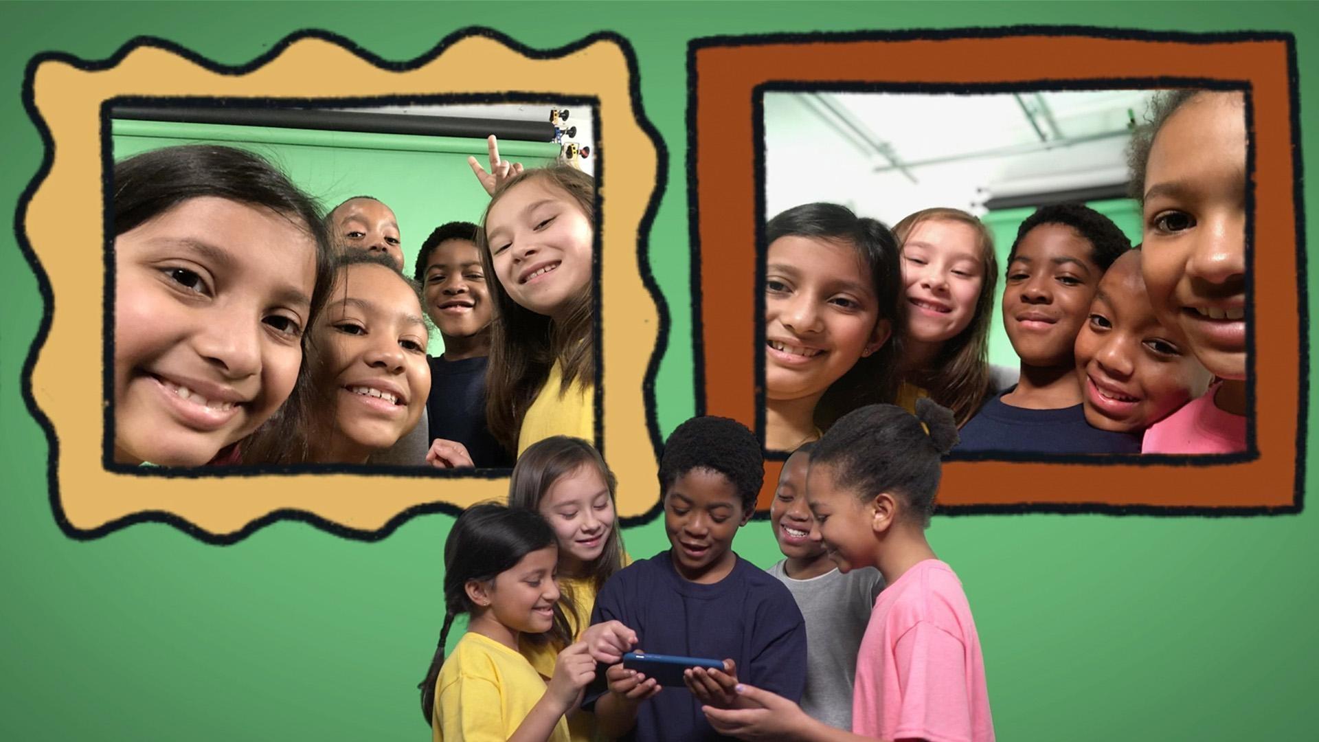 Kids talk about cameras and selfies on “Search It Up!”