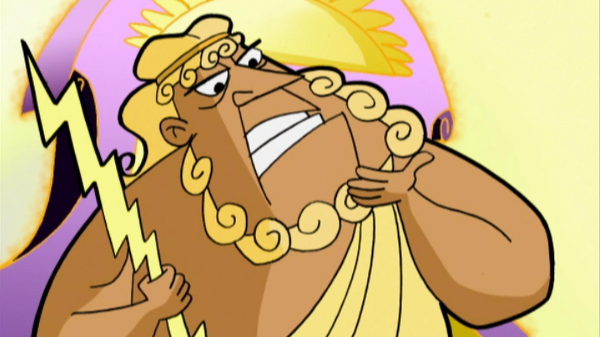 The kids must solve a riddle and complete challenges to satisfy Zeus.