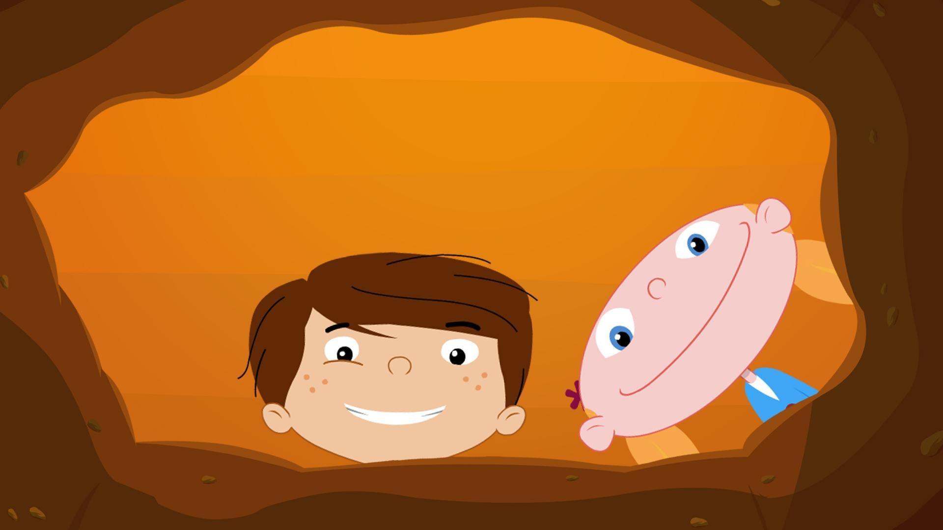 Brad and Clem look for a Sturt's Desert Pea on their mission from Plum.