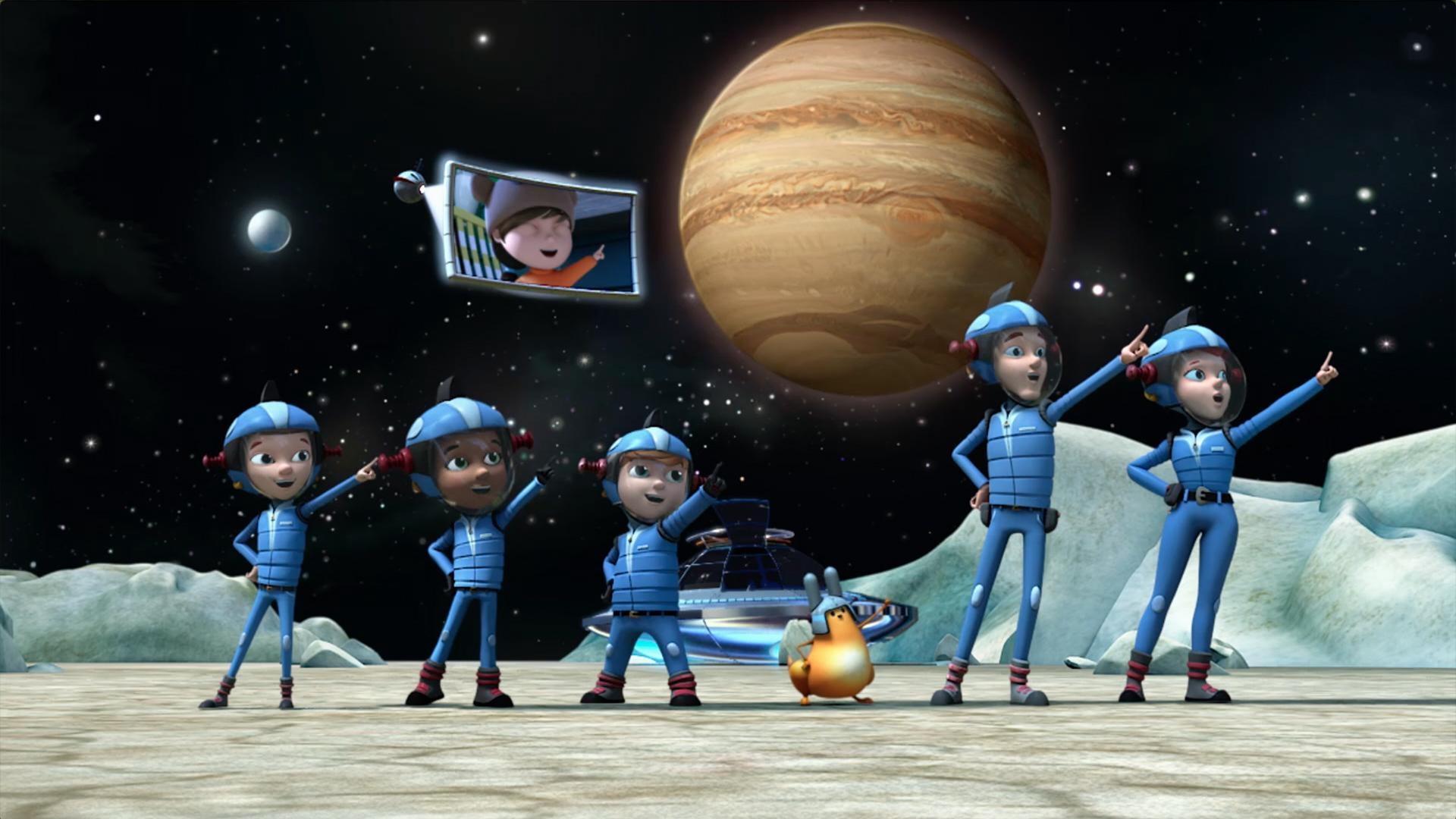 Sean wants to walk on a moon. / Mitchell learns about black holes.