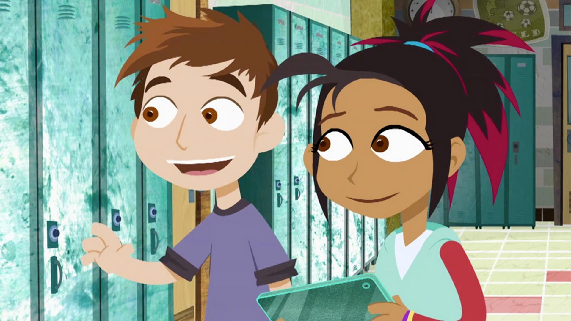 Las SciGirls sacuden las cosas al  programar su propia aplicación de teléfono inteligente.