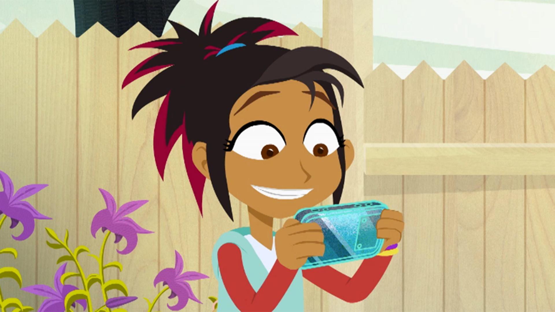 Las SciGirls comparan palmeras originarias de las Islas Canarias con árboles nativos.