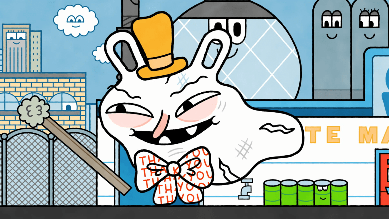 Watt and Frank travel to the City Island Waste Management Center in search of a lost pen.