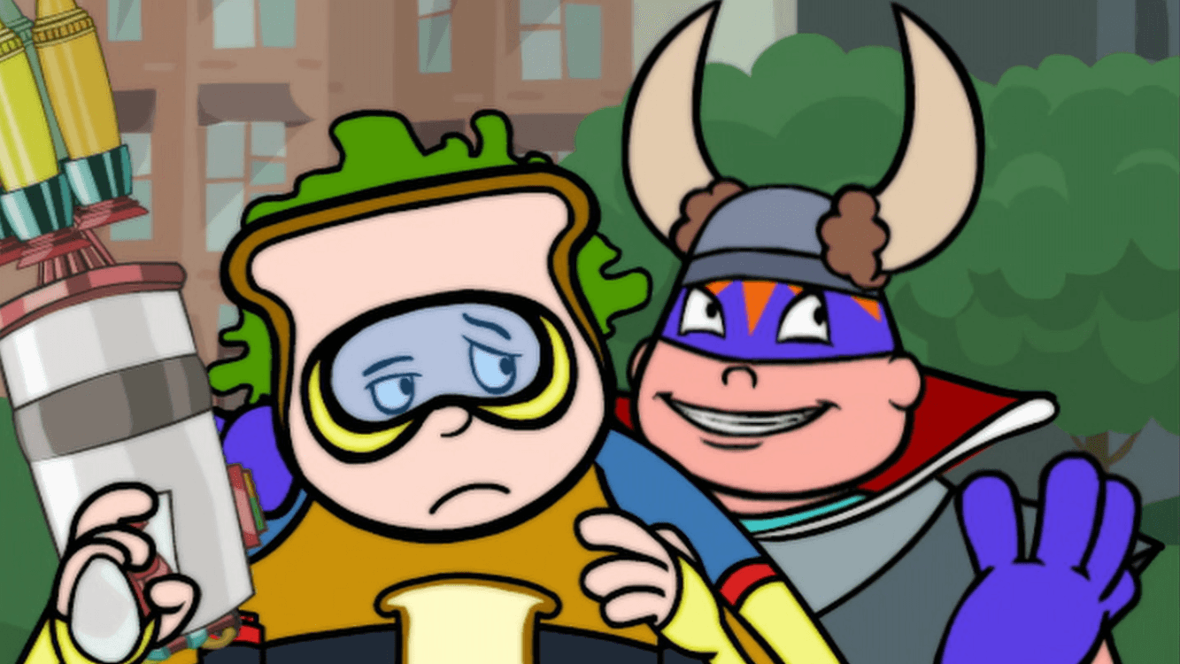 Chuck teams up with The Whammer./Dr 2-Brains is on vacation.