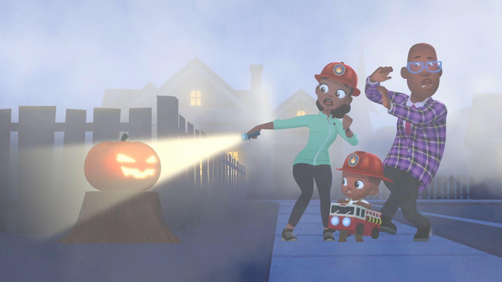 Corky and Lily get lost in a sudden fog while trick-or-treating and try to find home.